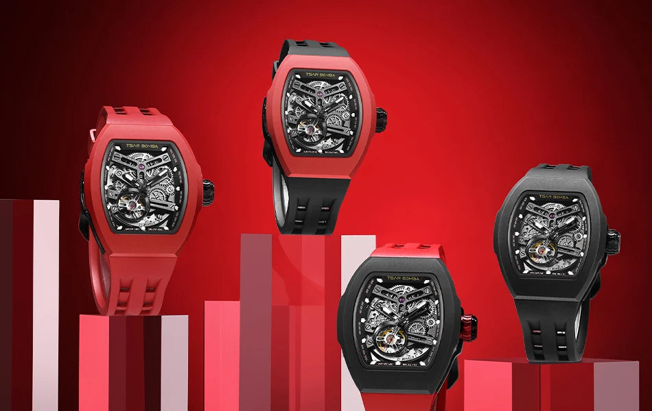 TSAR BOMBA TB8218 lnterchangeable Automatic Watch fo Men DIY Wristwatch Mens Mechanical Watch Set