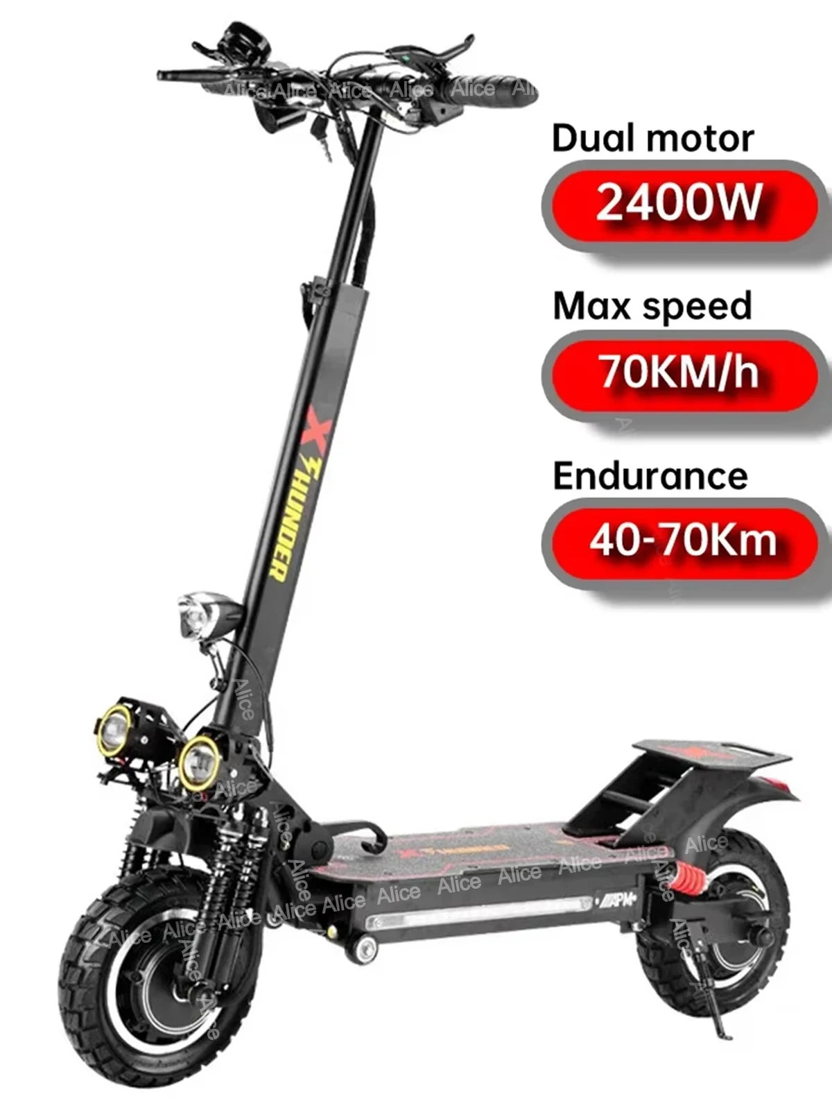 EU Stock 2024 Fast Delivery Foldable Adult Electric Scooter 2400W 48V 28AH Escooter Max Speed 70km/h Range 80km Hydraulic Brake