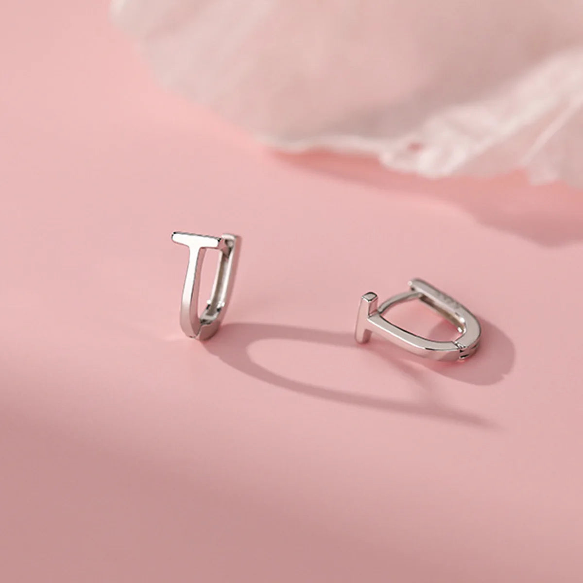 Boucles d'oreilles en argent Sterling 925 en forme de T, charmantes, Style minimaliste, cadeau de fête, bijoux fins pour femmes, nouvelle collection