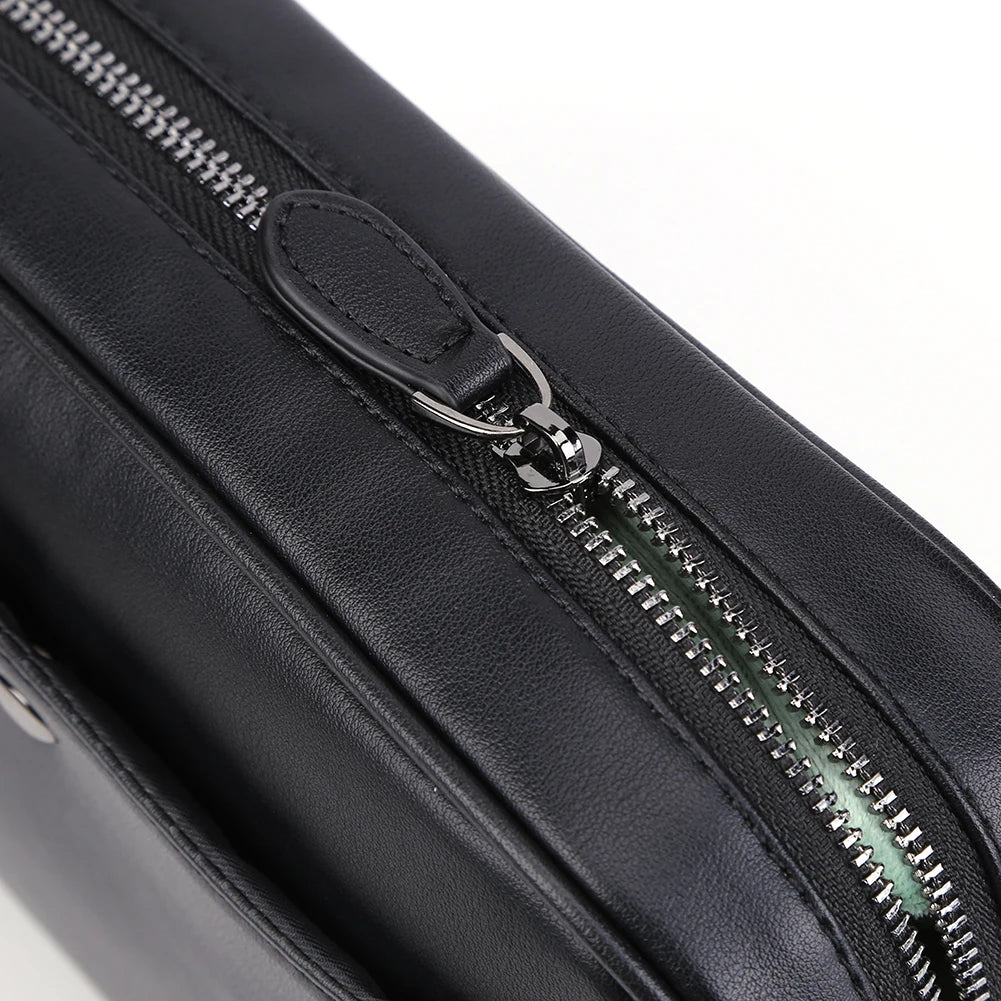 Sac à Épaule de Business Décontracté pour Hommes en Cuir PU Sac Messager à Large Sangle Sacs Bandoulière à Carreaux Plaid Designer Sacs à Bandoulière pour Hommes