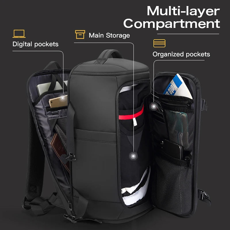 Sac à Dos Bange BG-3029 – 20-35L en Oxford Étanche | Homme Élégant & Urbain