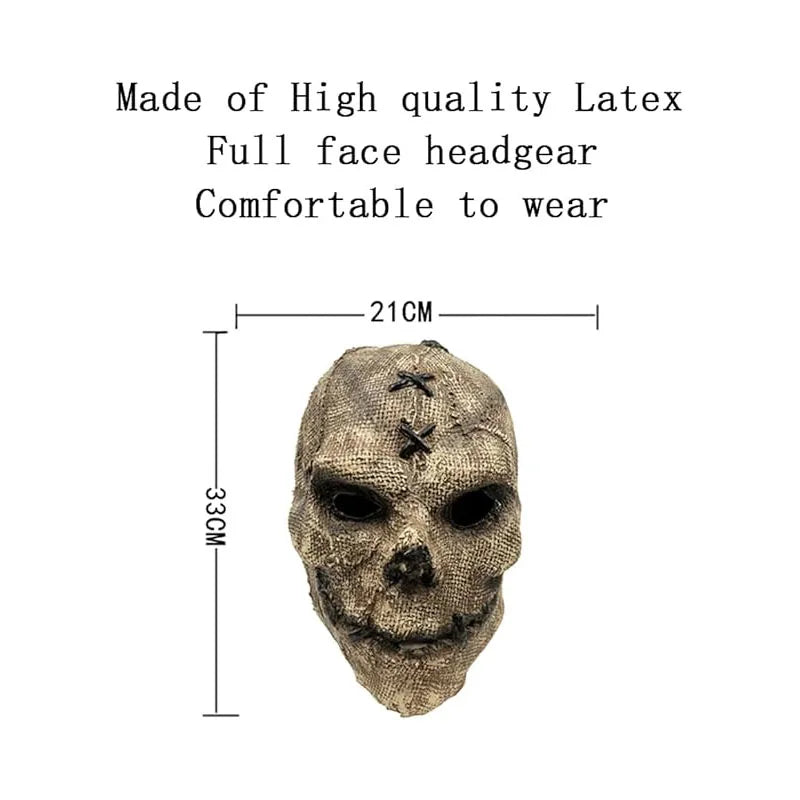 Masque de Crâne Tueur en Gel de Silice – Halloween & Costume Effrayant