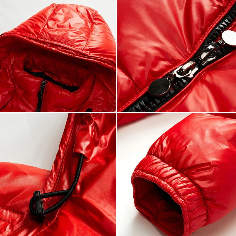 Parka d’Hiver Brillante pour Hommes – DIMUSI