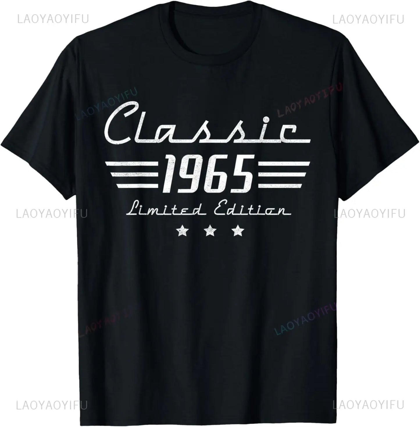 T-shirt Vintage 60 ans – Voiture 1965, Unisexe, Manche Courte, Cadeau Homme