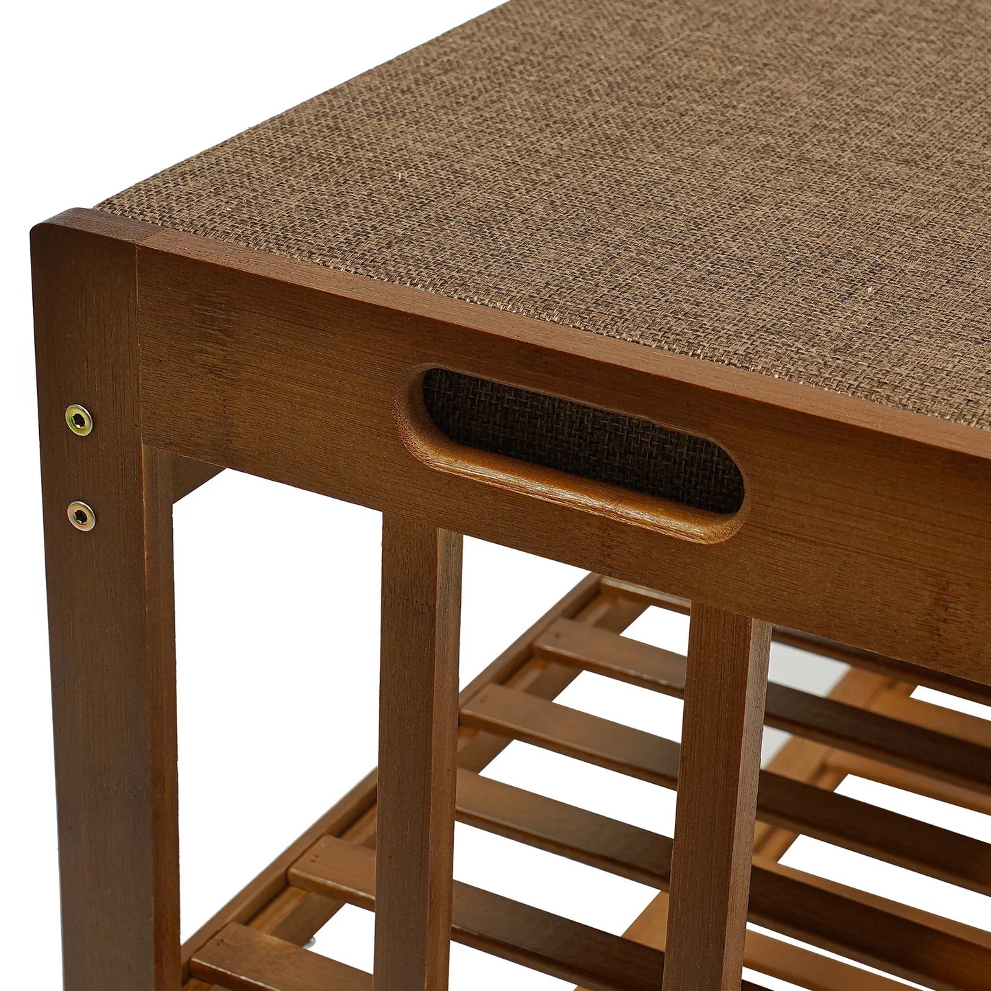Banc à Chaussures Moderne Bymaocar – 3 Tiroirs, MDF Blanc, Grande Capacité 18-24 Paires