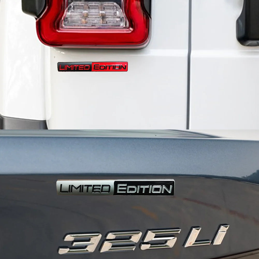 3d métal édition limitée emblème Badge autocollant Auto course Sport emblème pour coffre de voiture garde-boue côté automobile intérieur