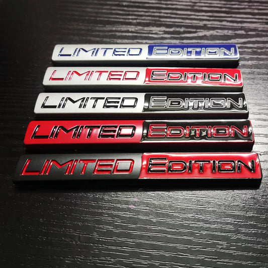 3d métal édition limitée emblème Badge autocollant Auto course Sport emblème pour coffre de voiture garde-boue côté automobile intérieur