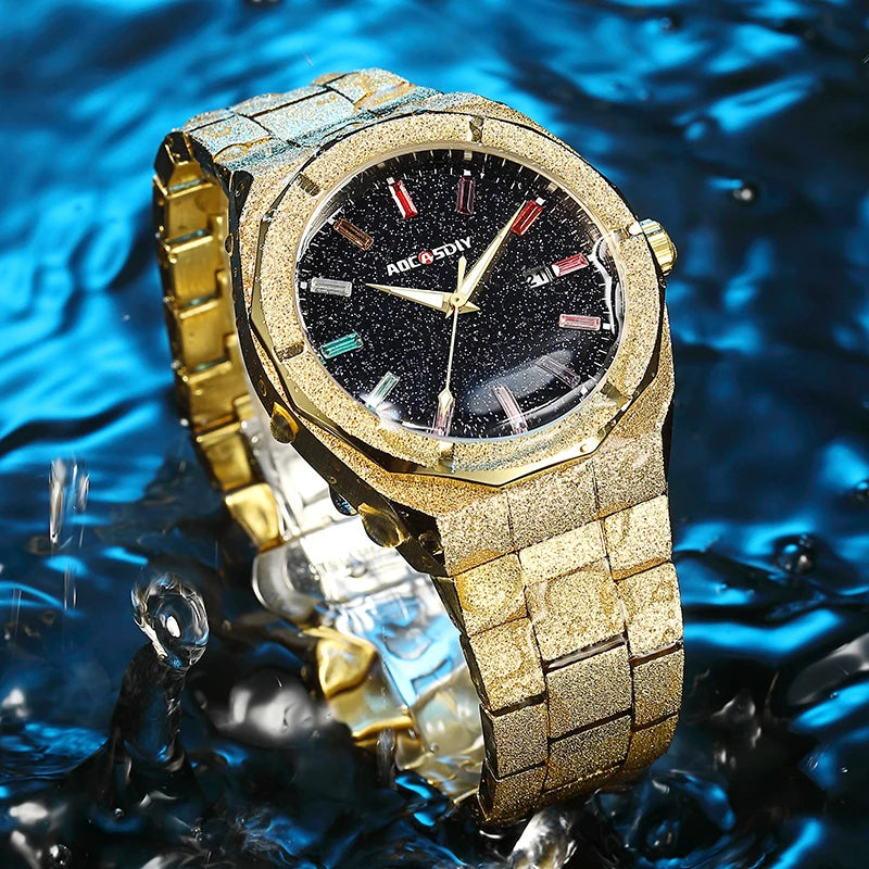 Montre Quartz Homme – Acier Inoxydable Élégante & Résistante