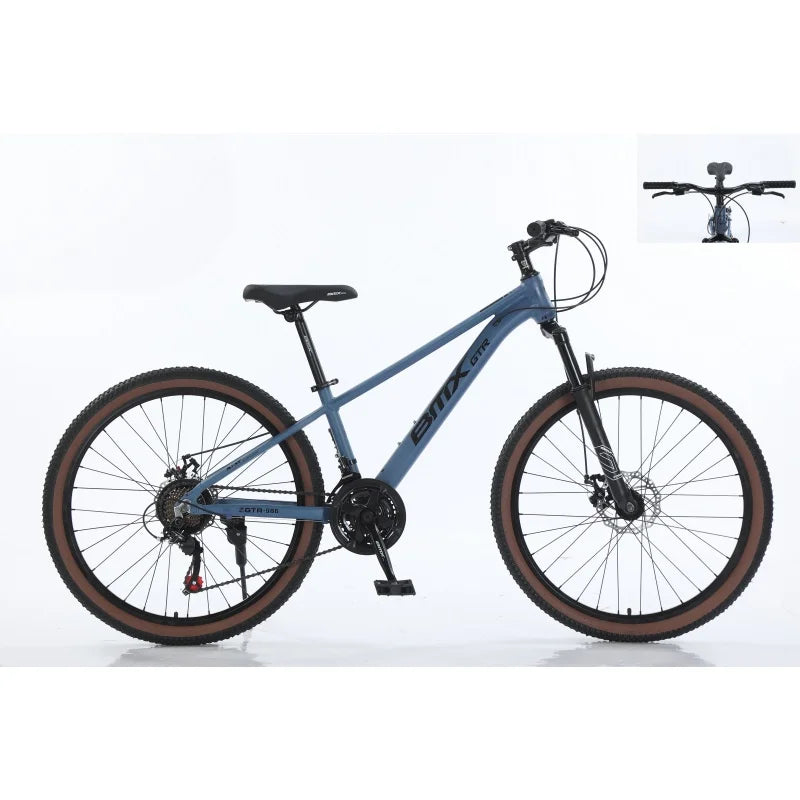 Vélo de Montagne 21 Vitesses – Freins à Disque, 26/27,5/29 pouces, Adulte Unisexe