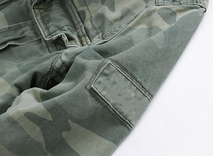 Veste militaire homme en denim – Col roulé, poches pratiques, printemps/automne
