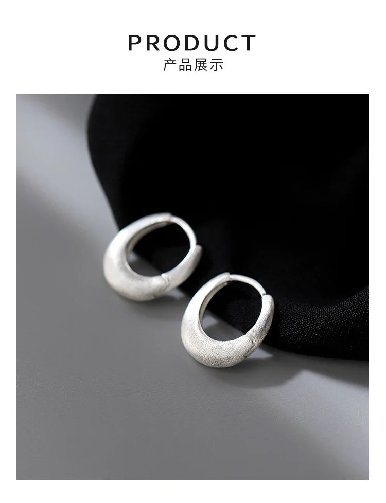 Boucles d'oreilles géométriques coréennes en argent Sterling 925, tempérament Simple, exquis, tendance, bijoux Sexy, cadeau, offre spéciale