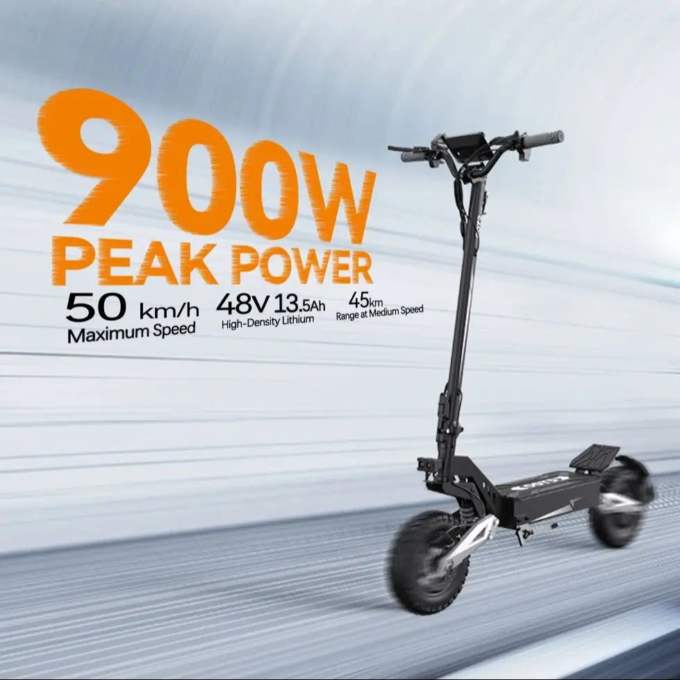 OOTD T10 – Trottinette Électrique 900W 48V 13Ah | 11” Pneus, LED, 45 km/h, 60 km d’autonomie, Pliable