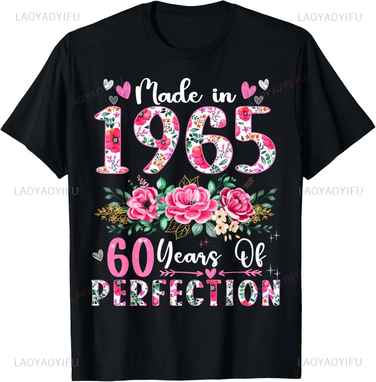 T-shirt Vintage 60 ans – Voiture 1965, Unisexe, Manche Courte, Cadeau Homme