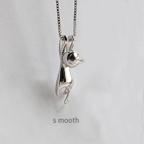 Colliers et pendentifs chat mignon en argent Sterling 925 pour femmes, cadeau de Festival à la mode, bijoux en argent Sterling