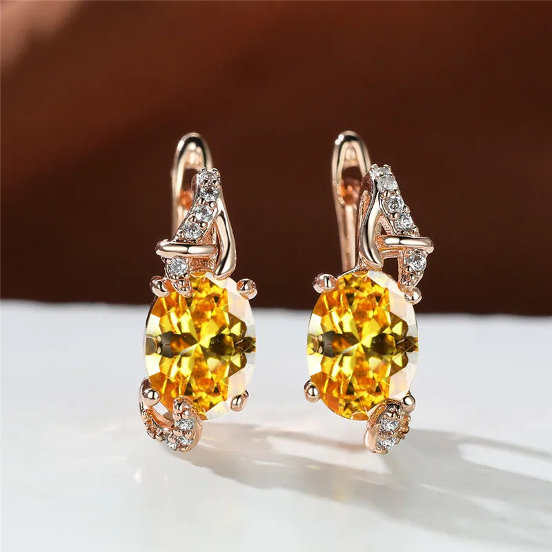 Boucles d'Oreilles promenales en Clip Bleu pour Femme, Bijou de Mariage, Mystique, Multicolore, Zcomprend sur réinitialisation
