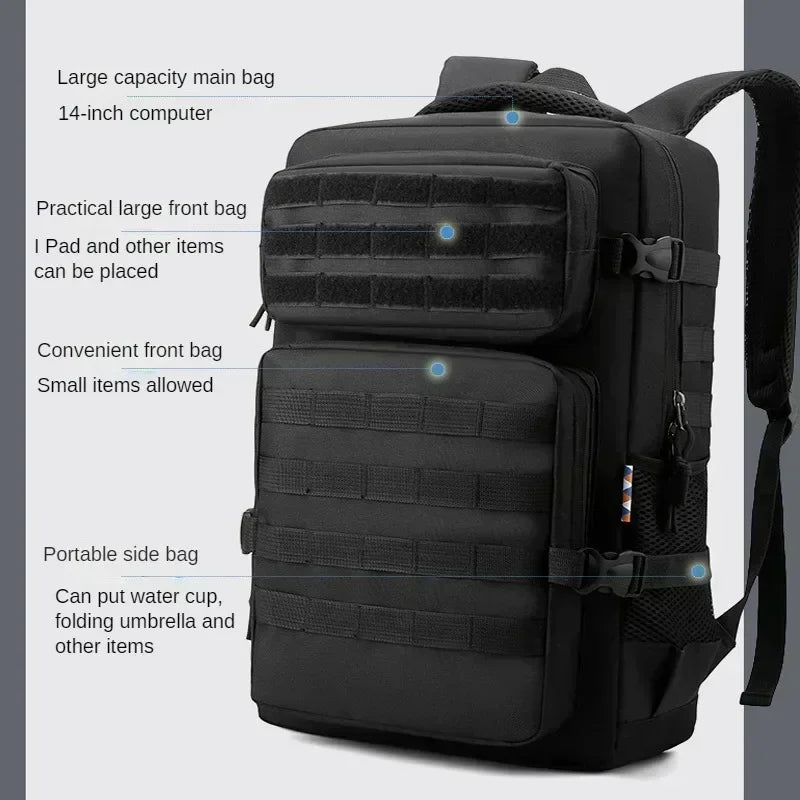 Sac à Dos Outdoor 35L – Imperméable, Anti-vol, Camping & Randonnée