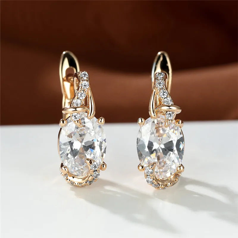 Boucles d'Oreilles promenales en Clip Bleu pour Femme, Bijou de Mariage, Mystique, Multicolore, Zcomprend sur réinitialisation