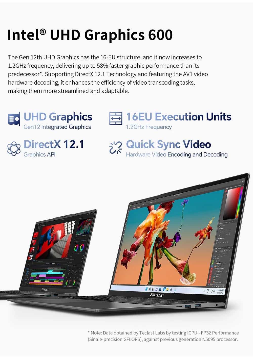 💻 Teclast F17Plus – Ordinateur portable 17.3" IPS, Intel N95, 16GB RAM, 512GB SSD