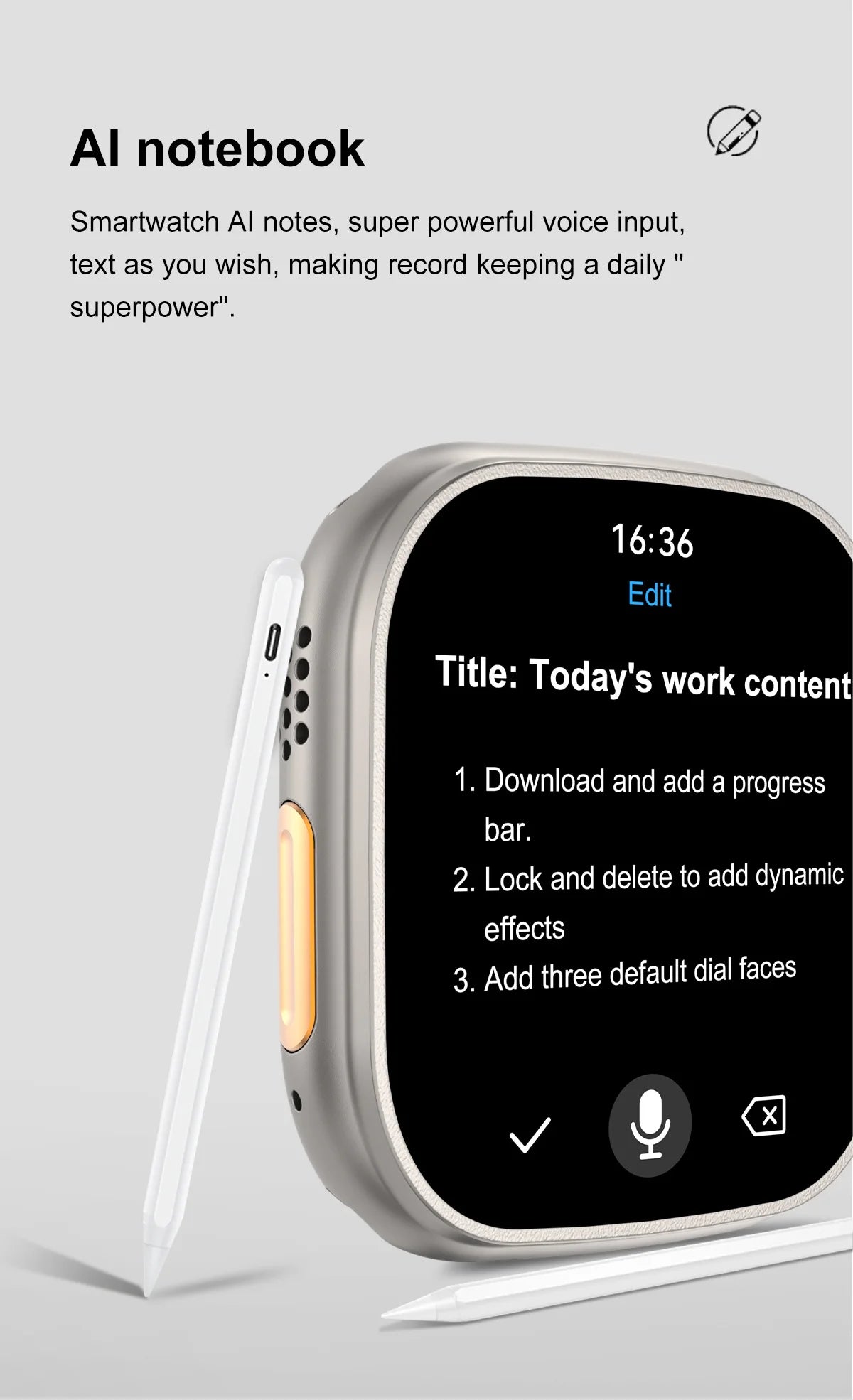 Montre Connectée GUHUAVMI Apple Watch Ultra 2 – AMOLED, Suivi Santé, Multi-Sports, IP67