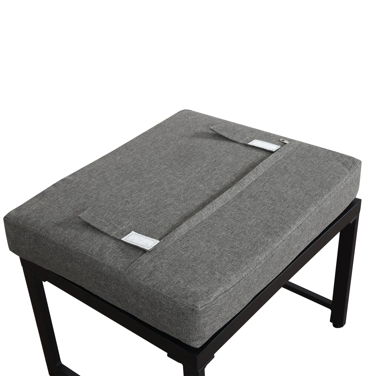 Ensemble canapé et chaise longue d'extérieur, ensemble de sièges en aluminium pour balcon de jardin avec fonction chaise longue