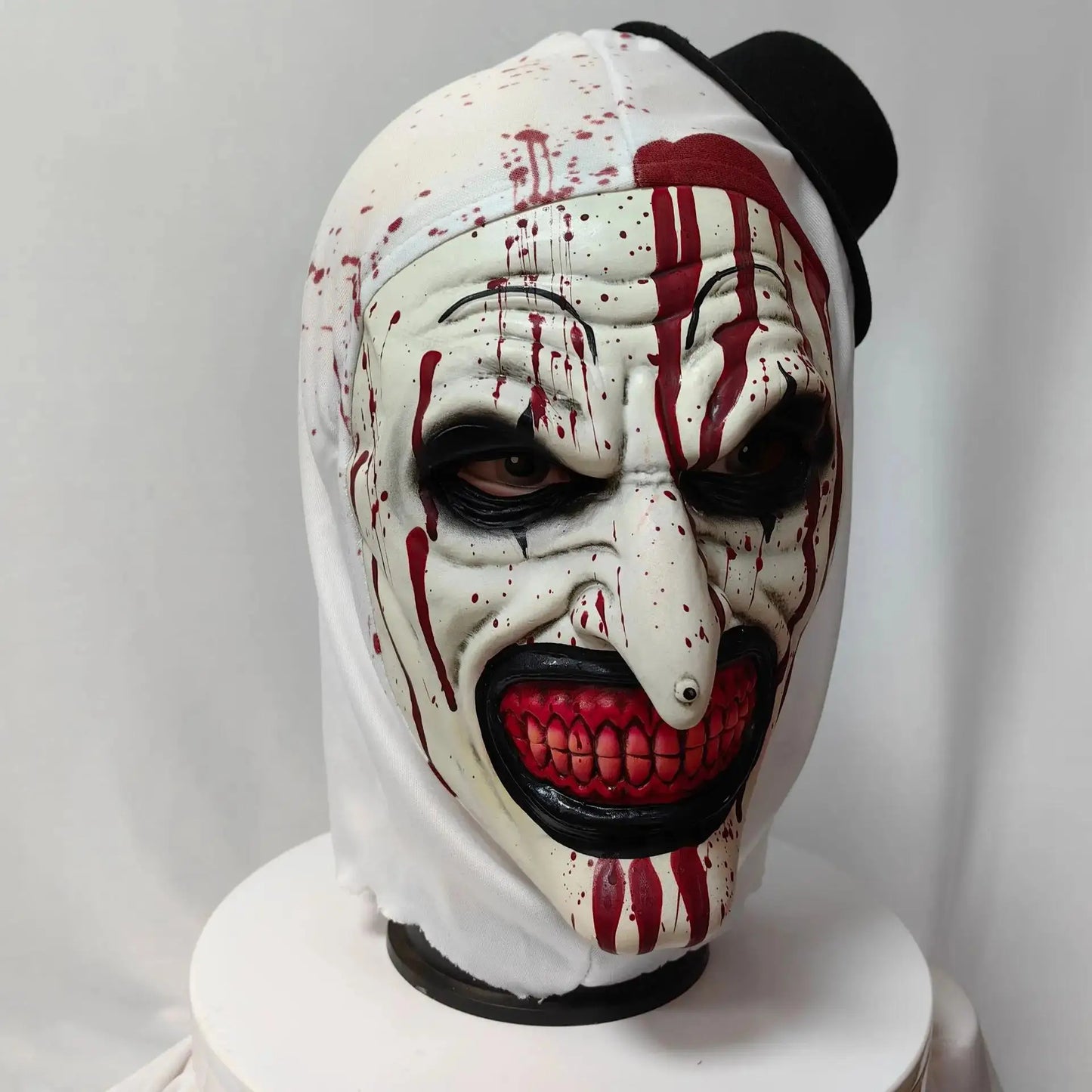 Masque Clown Terrifier en Latex – Halloween & Cosplay Effrayant pour Adultes