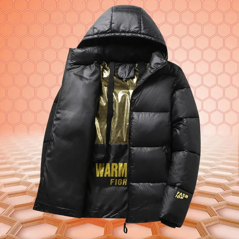 Parka d'hiver pour hommes, manteaux de luxe, mode, nouvelle Section, décontracté, épais, en coton, vêtements d'extérieur, coupe-vent, vestes chaudes, 2023