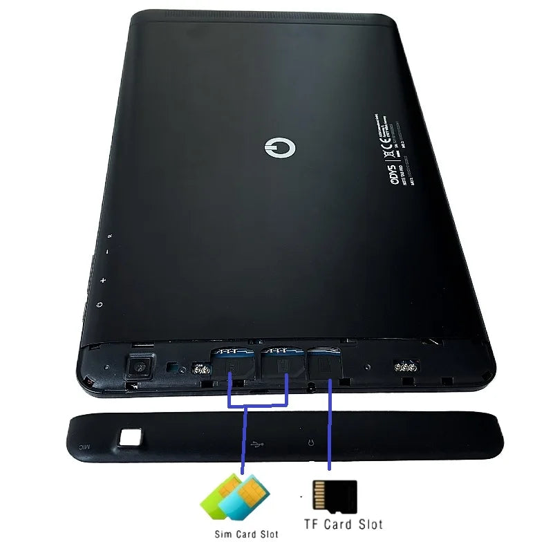 10.1 pouces QDYS Android 8.1 appel téléphonique tablette 2GB RAM 16GB ROM double caméra 1280*800 IPS Quad-Core 1.3GHz MTK6735 CPU carte SIM