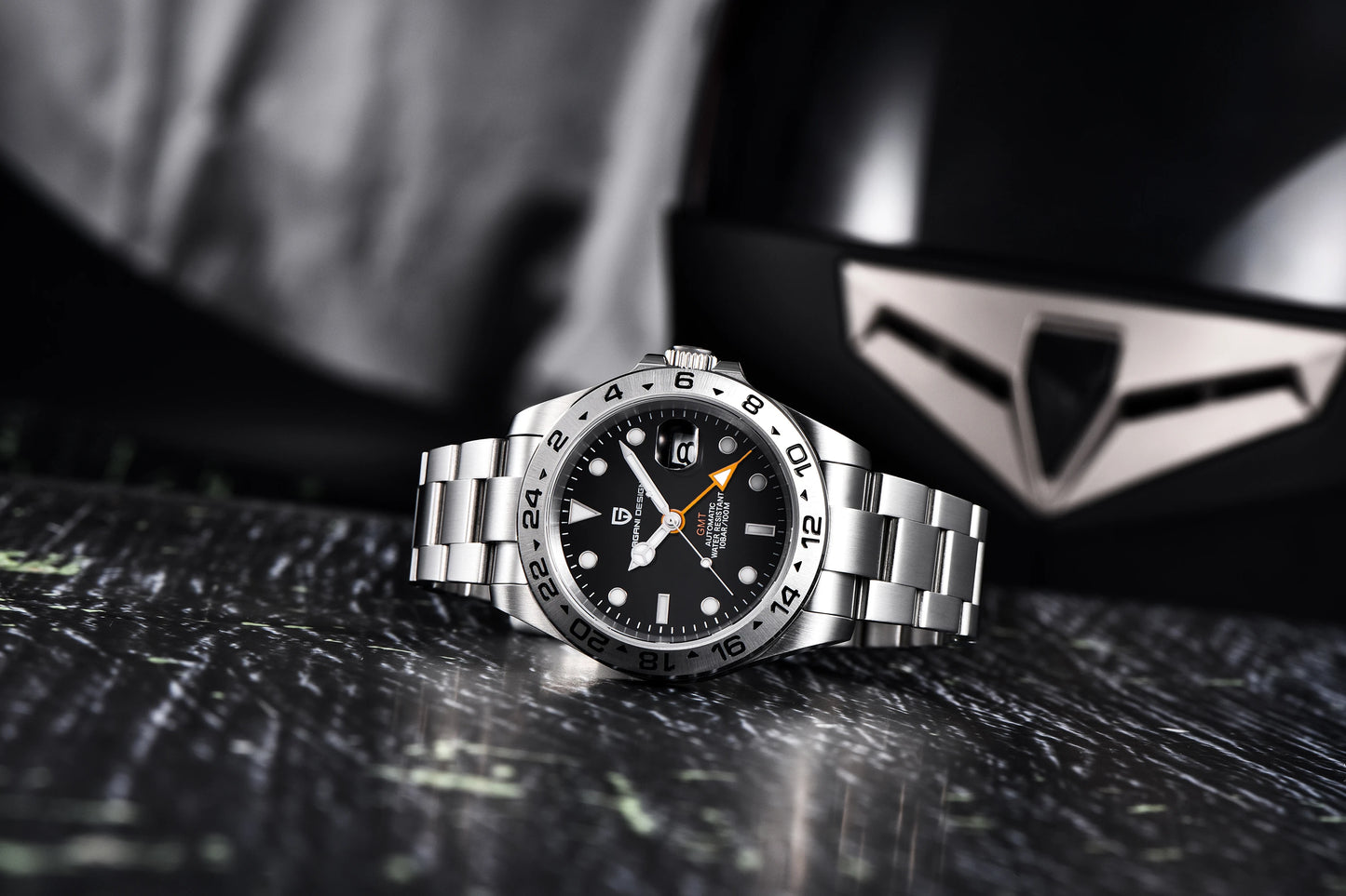 PAGANI Design 2025 nouvelle montre GMT 42MM montres mécaniques automatiques pour hommes saphir acier inoxydable montre étanche Reloj Hombre