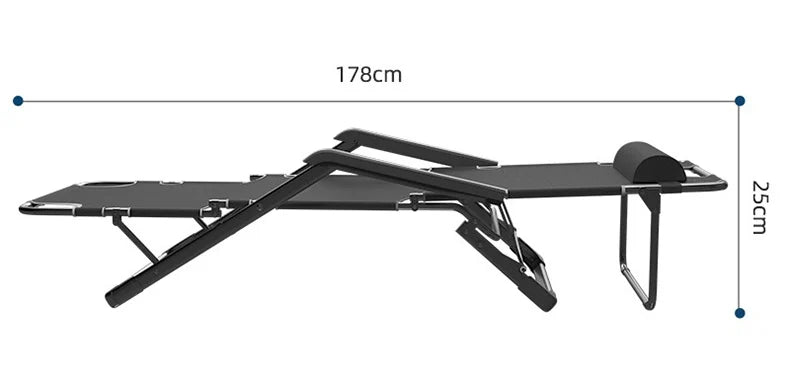 GIANghts-Chaise de pique-nique avec main courante, pliable et réglable, mobilier de jardin et de salon, pour l'été
