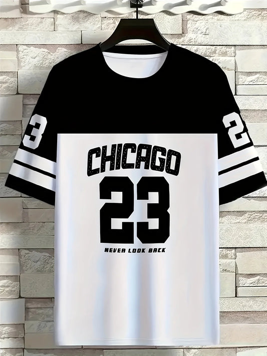 T-shirt Homme – Rayé Noir et Blanc, Sport et Casual