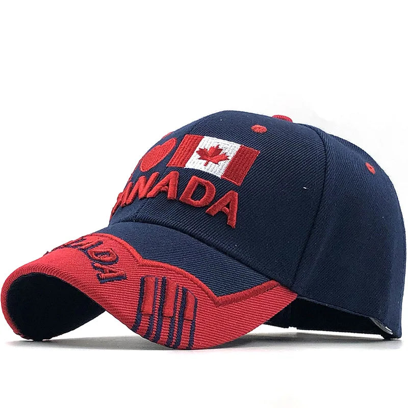 Casquette de Baseball Brodée Canada – Unisexe, Haute Qualité, Ajustable, Protection Solaire
