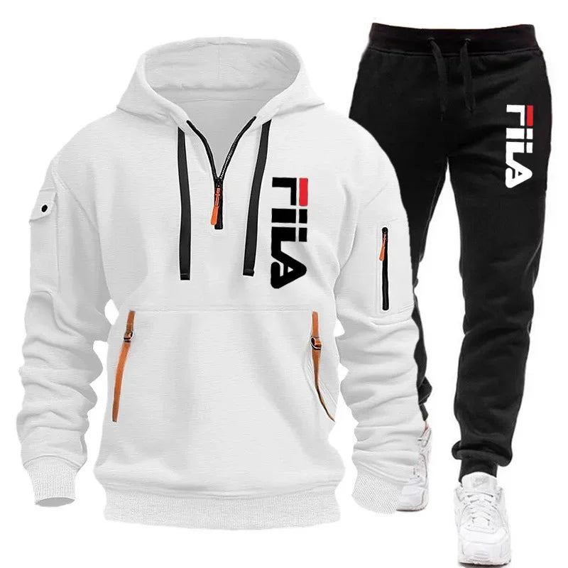 👕 Ensemble Sweat-shirt à Capuche + Pantalon pour Hommes – Automne/Hiver 2025