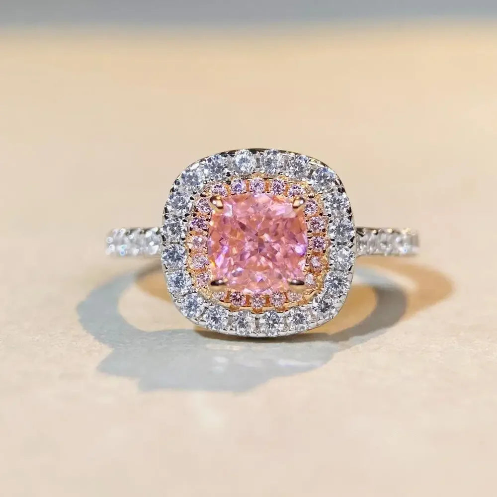 Bague Femme Or Blanc 18K avec Diamants – Certificat CCGTC