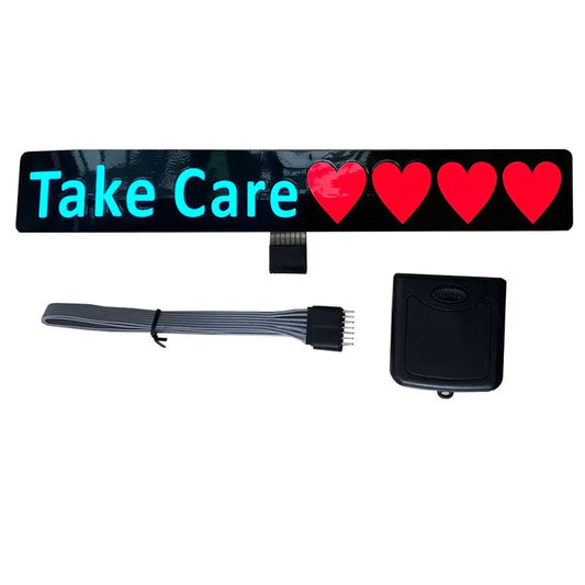 Autocollant de lumière LED de décoration de voiture JDM, feux clignotants, panneau lumineux de pare-brise, lampe de marqueur électrique, mode