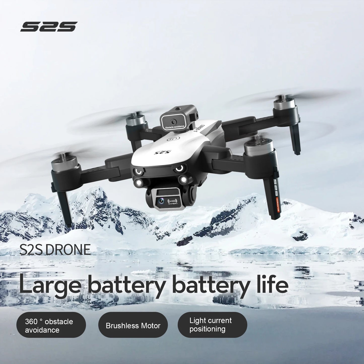 Drone LSRC-S2S - Quadcopter Professionnel HD 8K