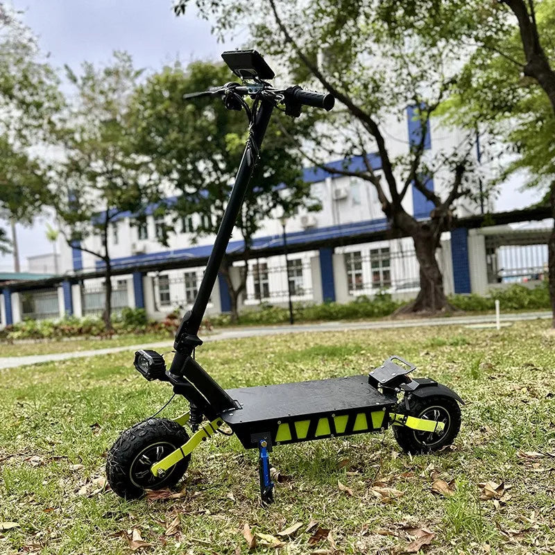 Scooter Électrique Tout-Terrain Pliable Double Entraînement 36V | 11” Pneus, 40-60 km Autonomie