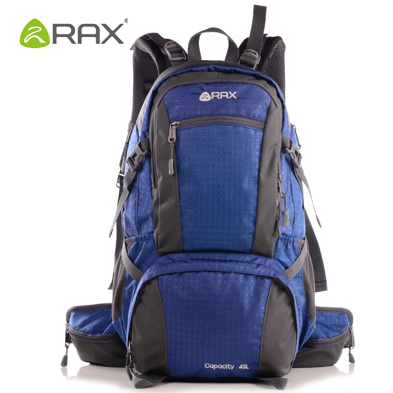 Sac à Dos RAX 60L – Randonnée & Trekking, Nylon Résistant avec Cadre Interne et Housse de Pluie