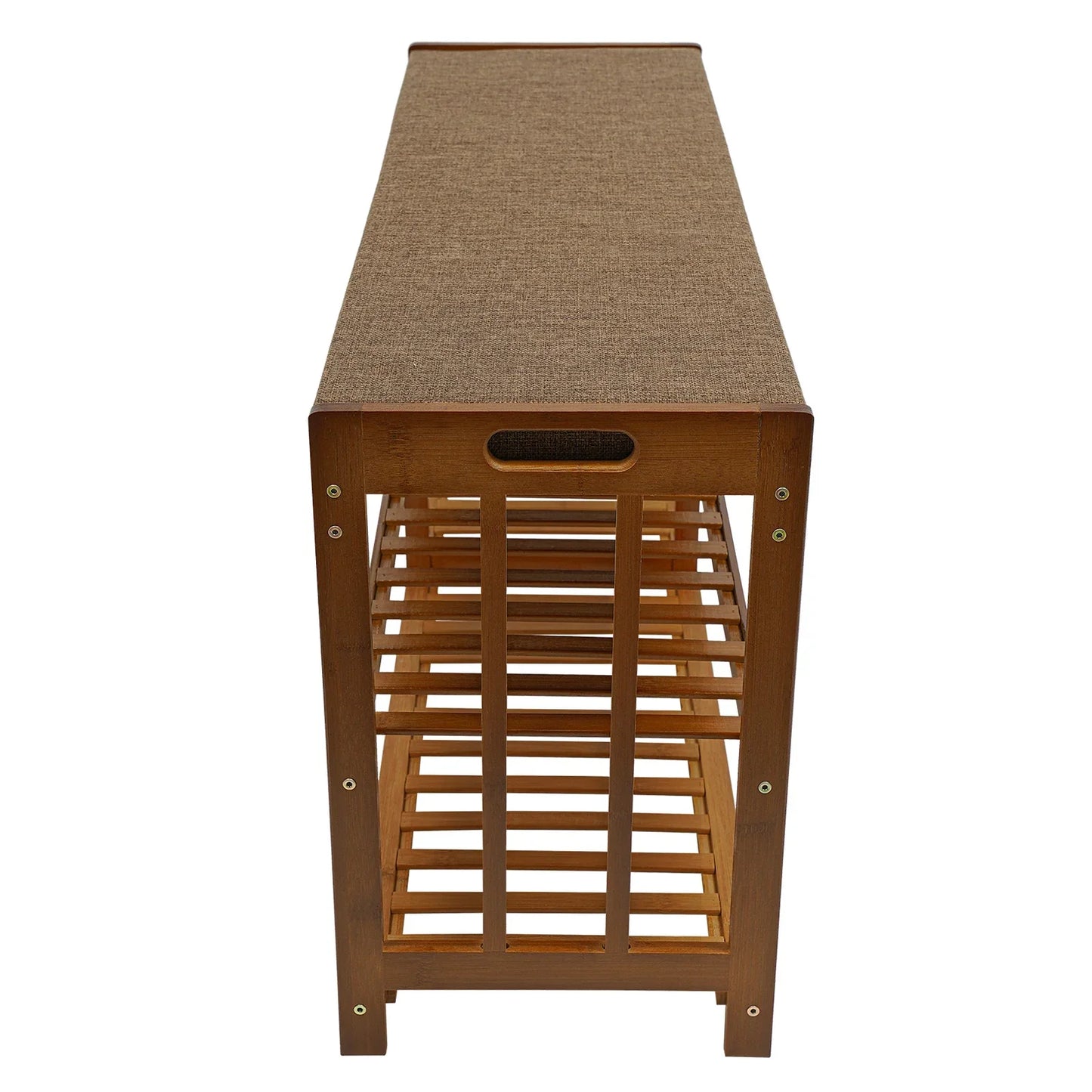 Banc à Chaussures Moderne Bymaocar – 3 Tiroirs, MDF Blanc, Grande Capacité 18-24 Paires