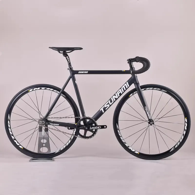 Tsunami SNM100 Fixie vélo à pignon fixe piste vélos de course à vitesse unique 700C cadre en aluminium pièces de cyclisme personnalisables sans frein