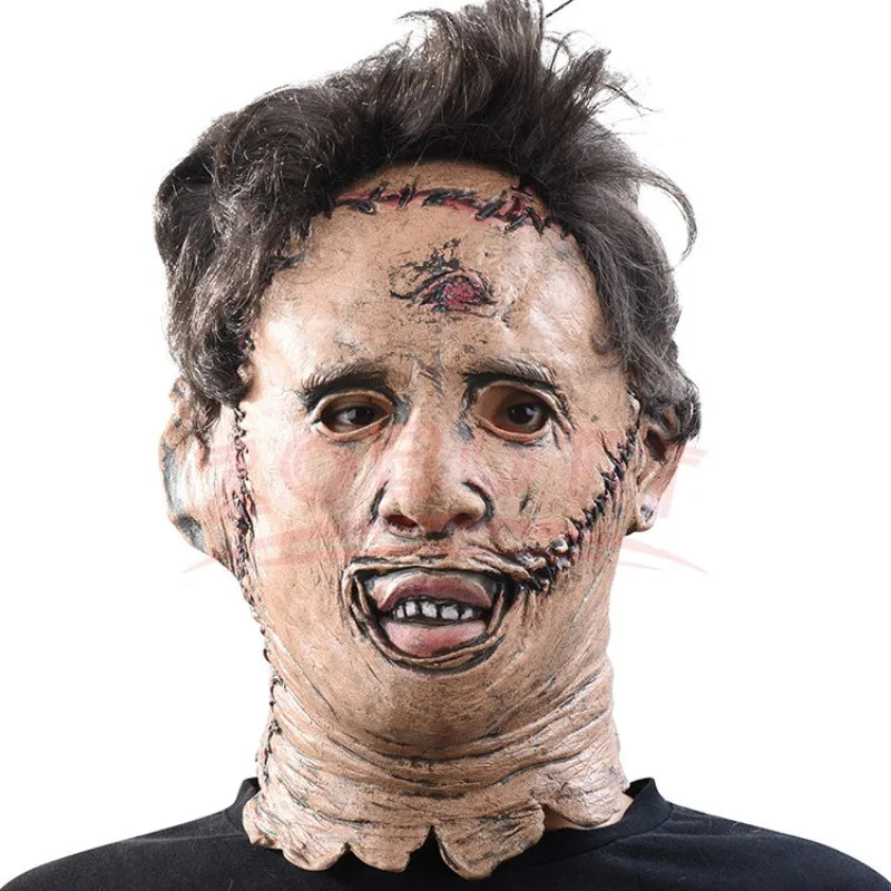 Masque Leatherface – Texas Chainsaw Massacre en Gel de Silice pour Halloween et Cosplay