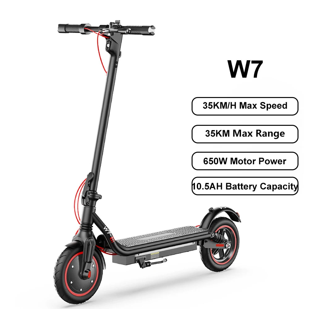 iScooter W7 – Trottinette Électrique Pliable 350W 36V 7.8Ah | 35 km/h, 30 km d’autonomie, Adulte & Urbaine