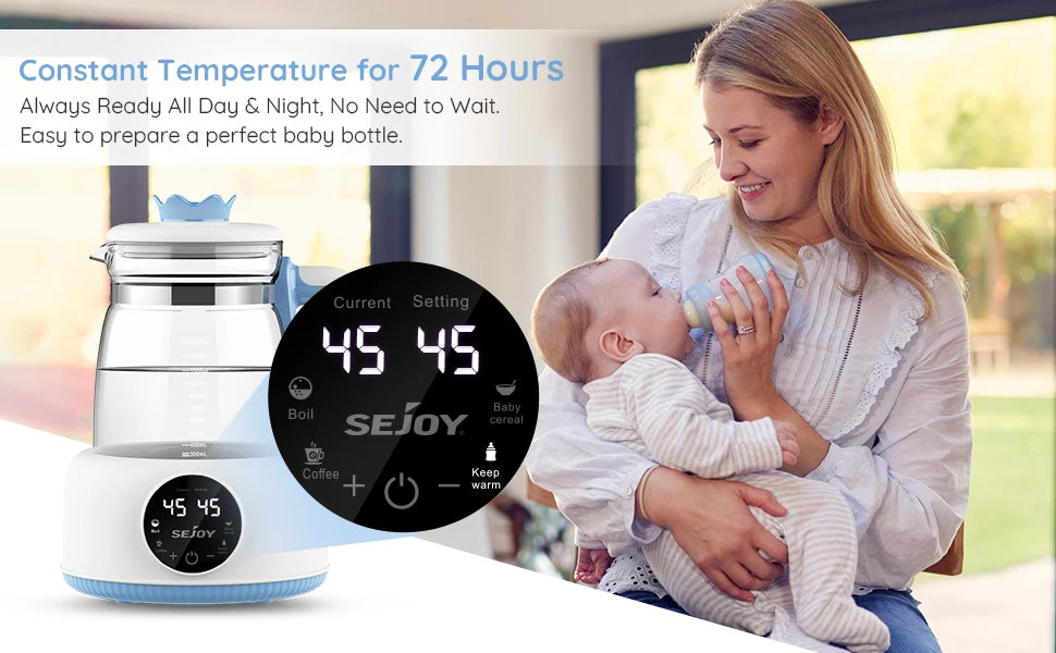 Bouilloire Thermostatique pour Bébé – Préparez le Lait à la Température Idéale !