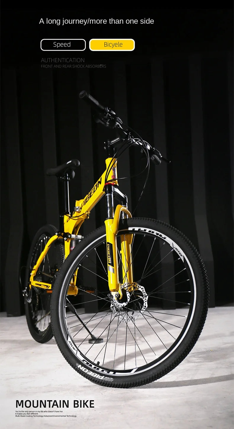 Vélo de Montagne Pliant pour Hommes - Idéal pour les Aventures en Plein Air