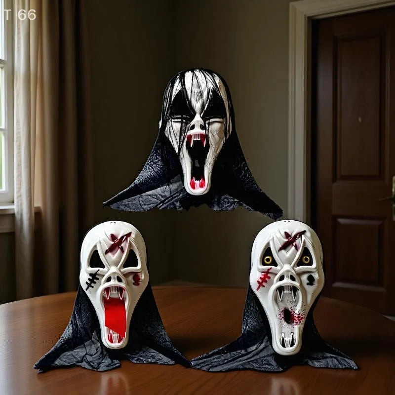 Masque Squelette Respirant – Halloween et Cosplay Effrayant