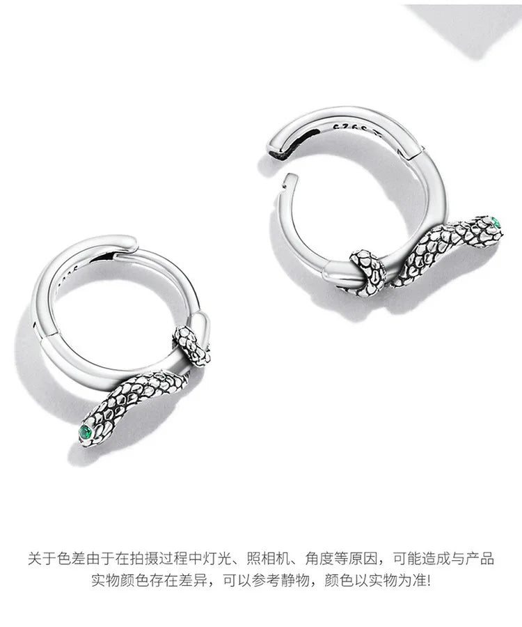 REETI – boucles d'oreilles serpent en argent Sterling 925, bijoux créatifs et Sexy pour femmes, cadeau personnalisé
