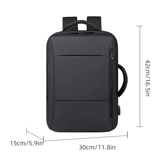 Men's Large Capacity Backpack USB Charging Laptop Bag Waterproof Business Travel Luggage Bag.
