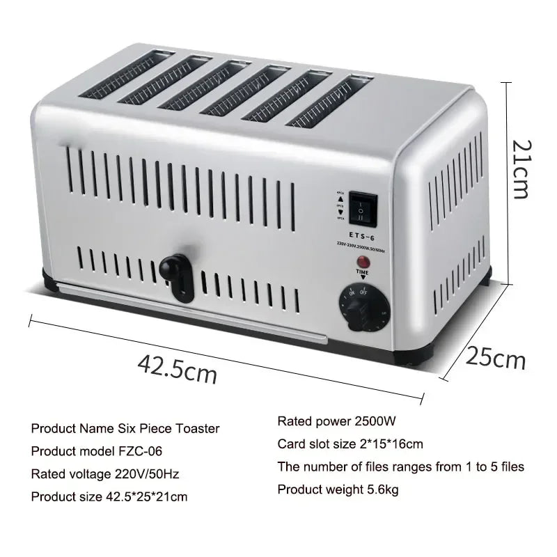 Grille-Pain Électrique 4 Tranches – Puissant & Compact
