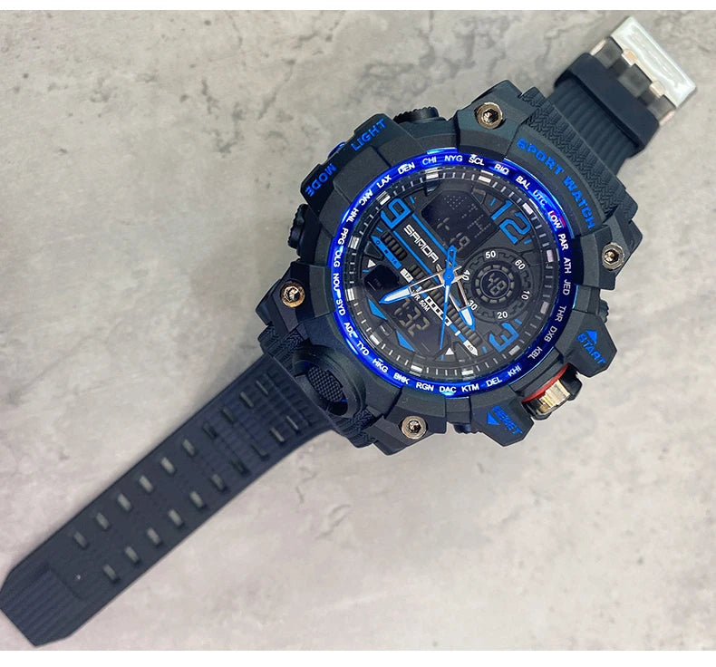 2022 Sanda Top Brand Sports Men's Watches Military Quartz Watch Man Waterproof Wristwatch For Men Clock Shock Relogios Masculino