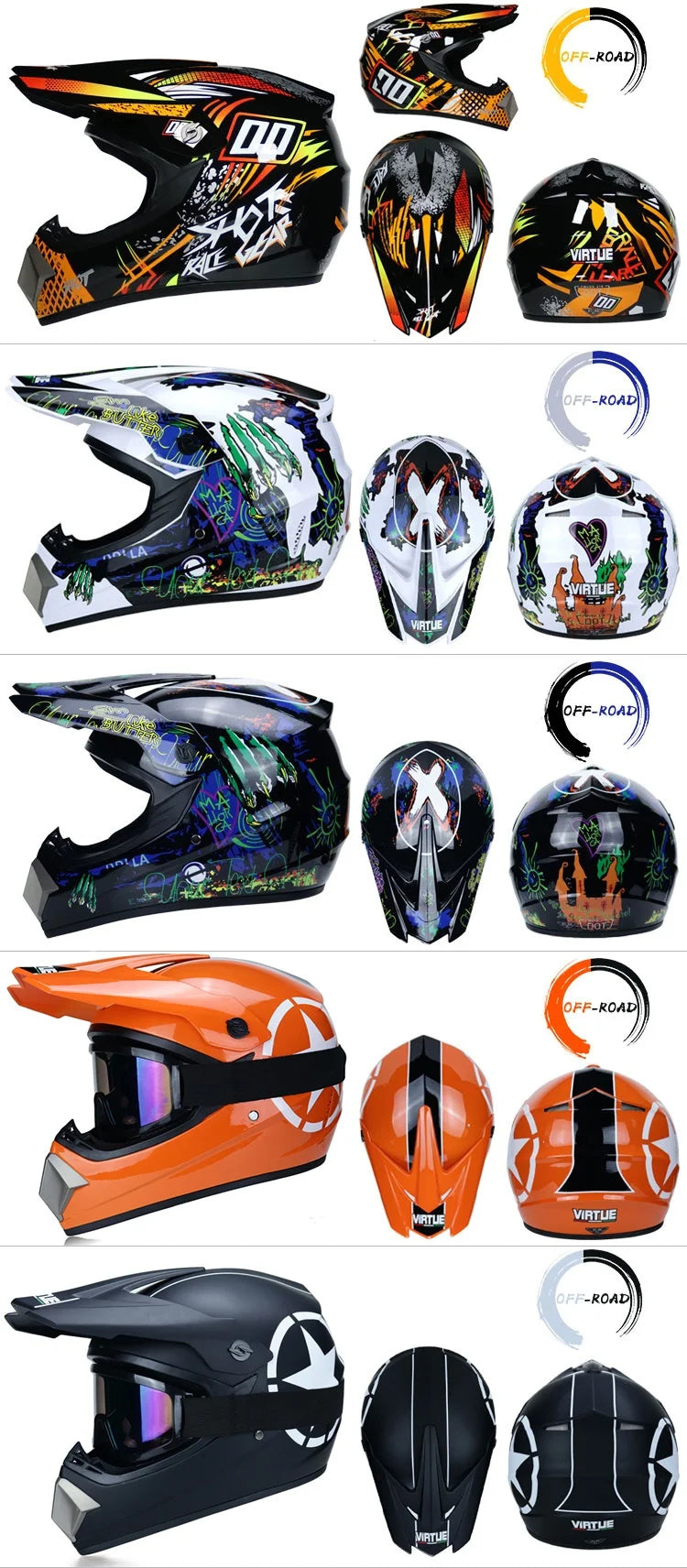 Envoyer 3 pièces cadeau casque de moto enfants casque tout-terrain vélo descente AM DH casque de cross capacete motocross casco