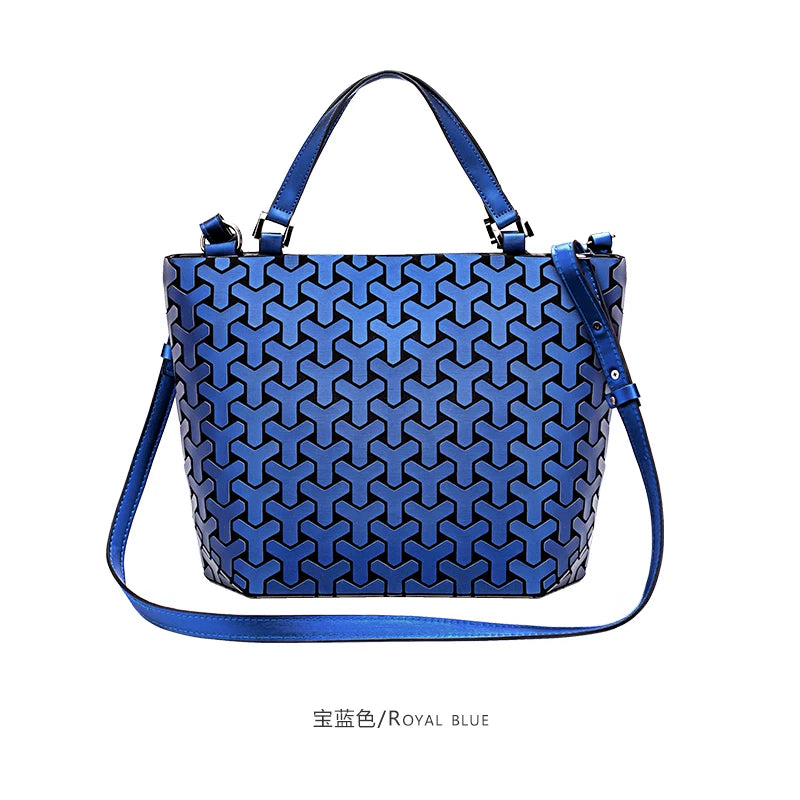 Sac Géométrique Reflet Lumineux Pliable pour Femmes (2025)